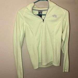 Lime green the north face jacket